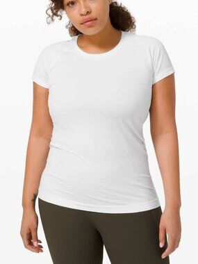 Lululemon Athletica Women's Swiftly Tech Short Sleeve 2.0 White / White Size 20